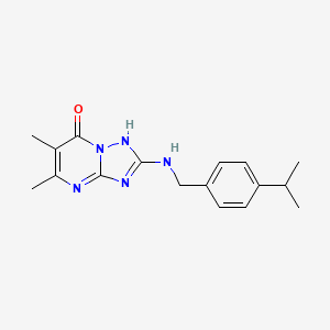 5,6-dimethyl-2-{[4-(propan-2-yl)benzyl]amino}[1,2,4]triazolo[1,5-a]pyrimidin-7(4H)-one