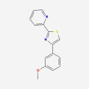 2-[4-(3-Methoxyphenyl)-1,3-thiazol-2-yl]pyridine