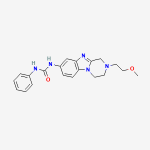 1-[2-(2-Methoxyethyl)-1,2,3,4-tetrahydropyrazino[1,2-a]benzimidazol-8-yl]-3-phenylurea