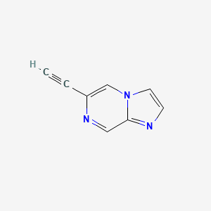 molecular formula C8H5N3 B1141539 6-Ethynylimidazo[1,2-a]pyrazine CAS No. 1372096-41-7