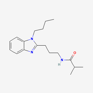 N-[3-(1-butyl-1H-benzimidazol-2-yl)propyl]-2-methylpropanamide