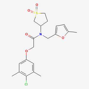 2-(4-chloro-3,5-dimethylphenoxy)-N-(1,1-dioxidotetrahydrothiophen-3-yl)-N-[(5-methylfuran-2-yl)methyl]acetamide