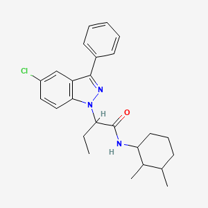 2-(5-chloro-3-phenyl-1H-indazol-1-yl)-N-(2,3-dimethylcyclohexyl)butanamide