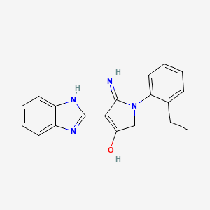 5-amino-4-(1H-benzo[d]imidazol-2-yl)-1-(2-ethylphenyl)-1H-pyrrol-3(2H)-one