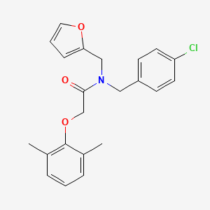 N-(4-chlorobenzyl)-2-(2,6-dimethylphenoxy)-N-(furan-2-ylmethyl)acetamide