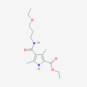 ethyl 4-{[(3-ethoxypropyl)amino]carbonyl}-3,5-dimethyl-1H-pyrrole-2-carboxylate