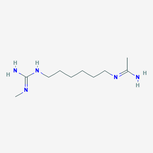molecular formula C10H23N5 B1141557 聚（亚氨基碳酰亚氨基碳酰亚氨基-1,6-己二酰）盐酸盐 CAS No. 32289-58-0