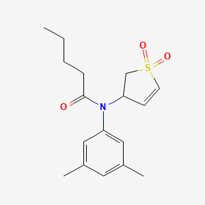 N-(3,5-dimethylphenyl)-N-(1,1-dioxido-2,3-dihydrothiophen-3-yl)pentanamide