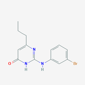 2-((3-bromophenyl)amino)-6-propylpyrimidin-4(3H)-one