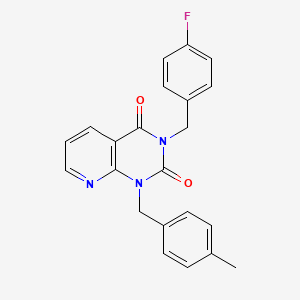 3-[(4-fluorophenyl)methyl]-1-[(4-methylphenyl)methyl]-1H,2H,3H,4H-pyrido[2,3-d]pyrimidine-2,4-dione