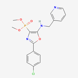 Dimethyl {2-(4-chlorophenyl)-5-[(pyridin-3-ylmethyl)amino]-1,3-oxazol-4-yl}phosphonate