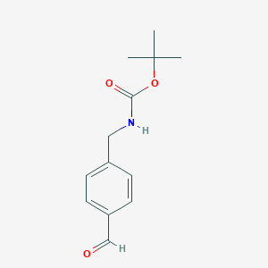 molecular formula C13H17NO3 B114157 叔丁基 N-(4-甲酰基苄基)氨基甲酸酯 CAS No. 156866-52-3