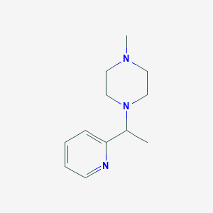 molecular formula C11H17N3 B1141570 1-Methyl-4-(1-(pyridin-2-yl)ethyl)piperazine CAS No. 100158-57-4