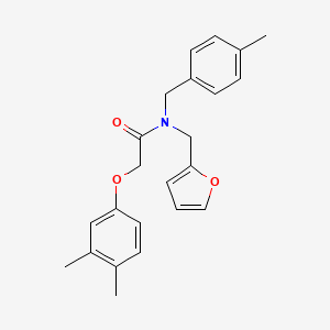 2-(3,4-dimethylphenoxy)-N-(furan-2-ylmethyl)-N-(4-methylbenzyl)acetamide