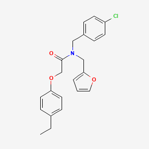 N-(4-chlorobenzyl)-2-(4-ethylphenoxy)-N-(furan-2-ylmethyl)acetamide