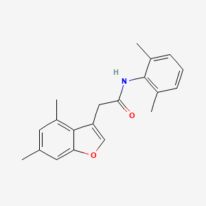 2-(4,6-dimethyl-1-benzofuran-3-yl)-N-(2,6-dimethylphenyl)acetamide