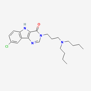 8-chloro-3-[3-(dibutylamino)propyl]-3,5-dihydro-4H-pyrimido[5,4-b]indol-4-one