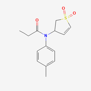 N-(1,1-dioxido-2,3-dihydrothiophen-3-yl)-N-(p-tolyl)propionamide