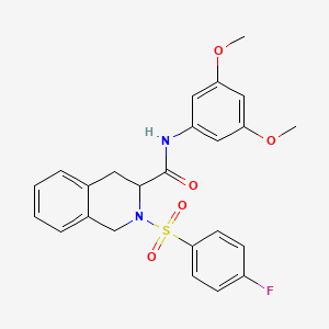 N-(3,5-dimethoxyphenyl)-2-(4-fluorobenzenesulfonyl)-1,2,3,4-tetrahydroisoquinoline-3-carboxamide