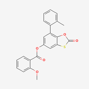 7-(2-Methylphenyl)-2-oxo-1,3-benzoxathiol-5-yl 2-methoxybenzoate