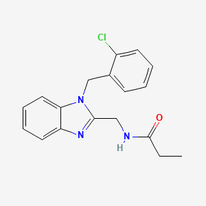 N-{[1-(2-chlorobenzyl)-1H-benzimidazol-2-yl]methyl}propanamide