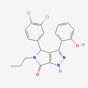 4-(3,4-dichlorophenyl)-3-(2-hydroxyphenyl)-5-propyl-4,5-dihydropyrrolo[3,4-c]pyrazol-6(1H)-one