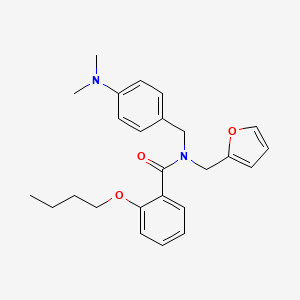 2-butoxy-N-[4-(dimethylamino)benzyl]-N-(furan-2-ylmethyl)benzamide