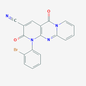 molecular formula C18H9BrN4O2 B11415896 7-(2-bromophenyl)-2,6-dioxo-1,7,9-triazatricyclo[8.4.0.03,8]tetradeca-3(8),4,9,11,13-pentaene-5-carbonitrile 