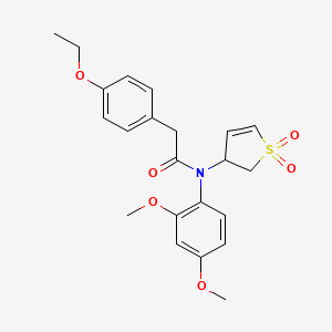 N-(2,4-dimethoxyphenyl)-N-(1,1-dioxido-2,3-dihydrothiophen-3-yl)-2-(4-ethoxyphenyl)acetamide