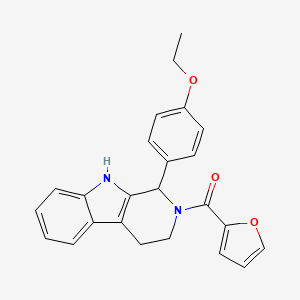 molecular formula C24H22N2O3 B11415993 [1-(4-ethoxyphenyl)-1,3,4,9-tetrahydro-2H-beta-carbolin-2-yl](furan-2-yl)methanone 