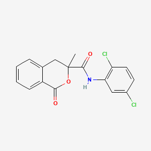 N-(2,5-dichlorophenyl)-3-methyl-1-oxo-3,4-dihydro-1H-isochromene-3-carboxamide