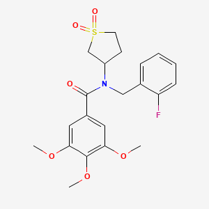 N-(1,1-dioxidotetrahydrothiophen-3-yl)-N-(2-fluorobenzyl)-3,4,5-trimethoxybenzamide