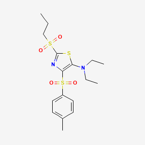 N,N-diethyl-2-(propylsulfonyl)-4-tosylthiazol-5-amine