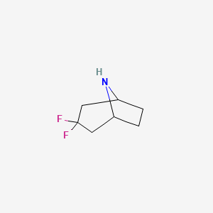 molecular formula C7H12ClF2N B1141603 3,3-二氟-8-氮杂双环[3.2.1]辛烷 CAS No. 1234616-11-5