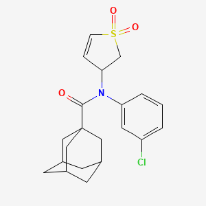 N-(3-Chlorophenyl)-N-(1,1-dioxido-2,3-dihydro-3-thiophenyl)-1-adamantanecarboxamide