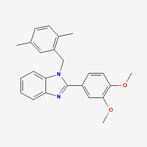 2-(3,4-dimethoxyphenyl)-1-(2,5-dimethylbenzyl)-1H-benzimidazole