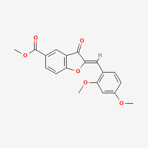 methyl (2Z)-2-(2,4-dimethoxybenzylidene)-3-oxo-2,3-dihydro-1-benzofuran-5-carboxylate