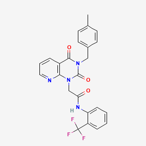 2-{3-[(4-methylphenyl)methyl]-2,4-dioxo-1H,2H,3H,4H-pyrido[2,3-d]pyrimidin-1-yl}-N-[2-(trifluoromethyl)phenyl]acetamide