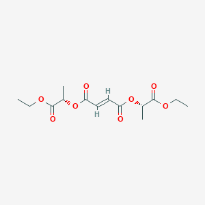 molecular formula C14H20O8 B1141618 (-)-Bis[(S)-1-(ethoxycarbonyl)ethyl] fumarate CAS No. 111293-23-3