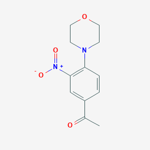 molecular formula C12H14N2O4 B114162 1-(4-吗啉基-3-硝基苯基)-1-乙酮 CAS No. 144783-46-0