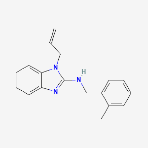 molecular formula C18H19N3 B11416201 N-(2-methylbenzyl)-1-(prop-2-en-1-yl)-1H-benzimidazol-2-amine 