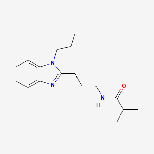 2-methyl-N-[3-(1-propyl-1H-benzimidazol-2-yl)propyl]propanamide