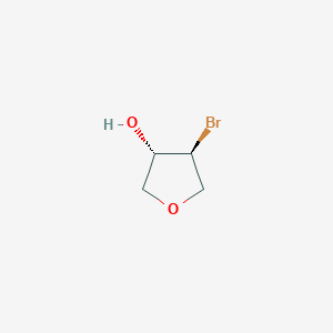 molecular formula C4H7BrO2 B1141626 反式-3-溴-4-羟基四氢呋喃 CAS No. 114429-91-3