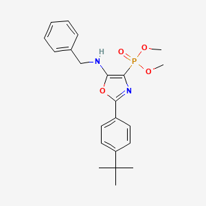 molecular formula C22H27N2O4P B11416261 Dimethyl [5-(benzylamino)-2-(4-tert-butylphenyl)-1,3-oxazol-4-yl]phosphonate 