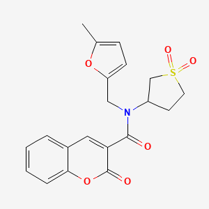 N-(1,1-dioxidotetrahydrothiophen-3-yl)-N-[(5-methylfuran-2-yl)methyl]-2-oxo-2H-chromene-3-carboxamide