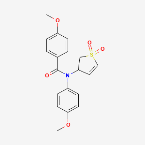 N-(1,1-dioxido-2,3-dihydrothiophen-3-yl)-4-methoxy-N-(4-methoxyphenyl)benzamide