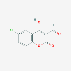 molecular formula C10H5ClO4 B1141629 6-Chloro-4-hydroxy-2-oxo-2H-chromene-3-carbaldehyde CAS No. 113018-98-7