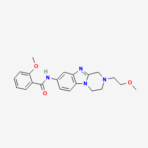 2-methoxy-N-[2-(2-methoxyethyl)-1,2,3,4-tetrahydropyrazino[1,2-a]benzimidazol-8-yl]benzamide