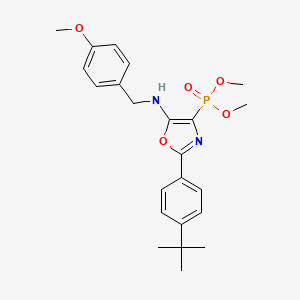 Dimethyl {2-(4-tert-butylphenyl)-5-[(4-methoxybenzyl)amino]-1,3-oxazol-4-yl}phosphonate