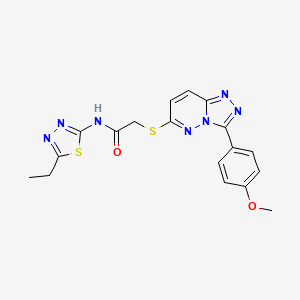 N-(5-ethyl-1,3,4-thiadiazol-2-yl)-2-((3-(4-methoxyphenyl)-[1,2,4]triazolo[4,3-b]pyridazin-6-yl)thio)acetamide